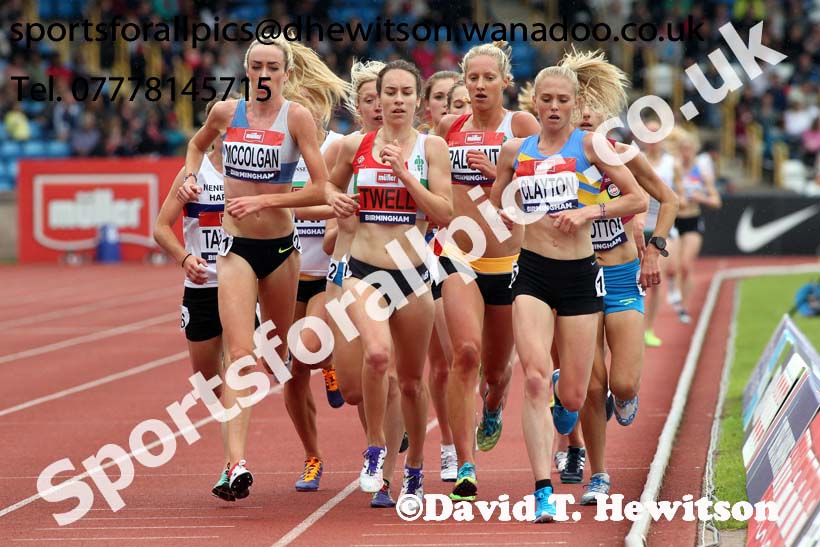Womens 5000 metres, British Championships, Birmingham. Photo: David T. Hewitson/Sports for All Pics